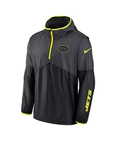 Nike Men's Anthracite New York Jets Volt Hoodie Half-Zip Jacket