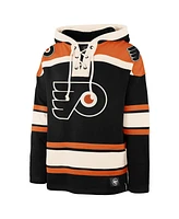 '47 Brand Men's Black Philadelphia Flyers Big Tall Superior Lacer Fleece Pullover Hoodie