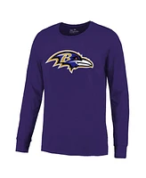 Majestic Men's Purple Derrick Henry Baltimore Ravens Name Number Long Sleeve T-Shirt