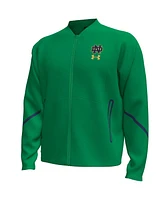 Under Armour Men's Green Notre Dame Fighting Irish Unstoppable Full-Zip Bomber Jacket