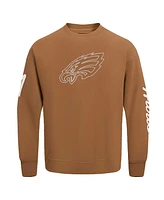 Pro Standard Men's Brown Jalen Hurts Philadelphia Eagles Pullover Crewneck Sweatshirt