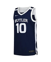 Nike Men's 10 Navy Butler Bulldogs Replica Basketball Jersey