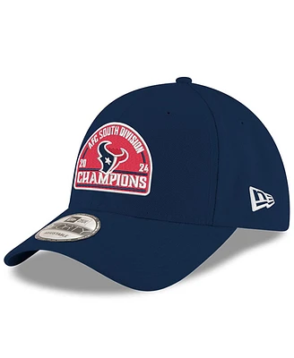 New Era Men's Navy Houston Texans 2024 Afc South Division Champions 9FORTY Adjustable Hat