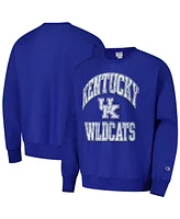 Champion Men's Royal Kentucky Wildcats Vault Late Night Reverse Weave Pullover Sweatshirt