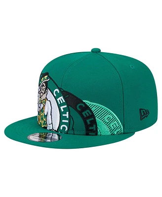 New Era Men's Kelly Green Boston Celtics Sport Night Team Shadow 9FIFTY Snapback Hat