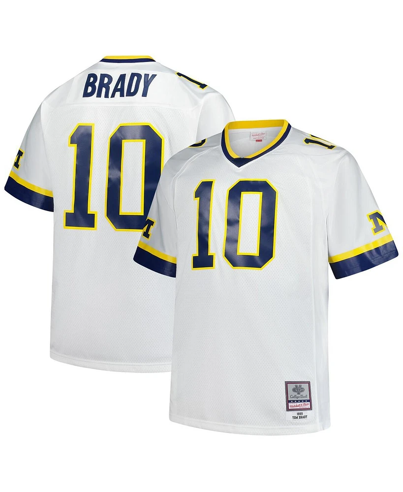 Mitchell & Ness Men's Tom Brady White Michigan Wolverines Legacy Jersey