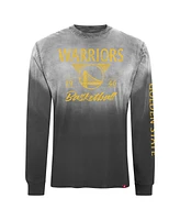 Sportiqe Men's and Women's Black Golden State Warriors Mohave Sun-Dipped Long Sleeve T-Shirt