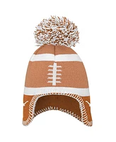 Fanatics Toddler Brown Texas Longhorns Football Head Knit Hat with Pom