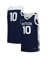 Nike Men's 10 Navy Butler Bulldogs Replica Basketball Jersey