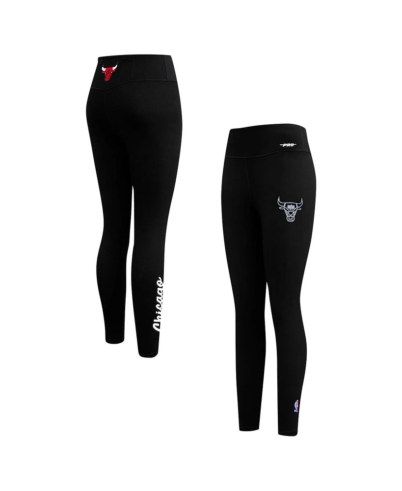 Pro Standard Women's Black Chicago Bulls Paint the City Jersey Leggings