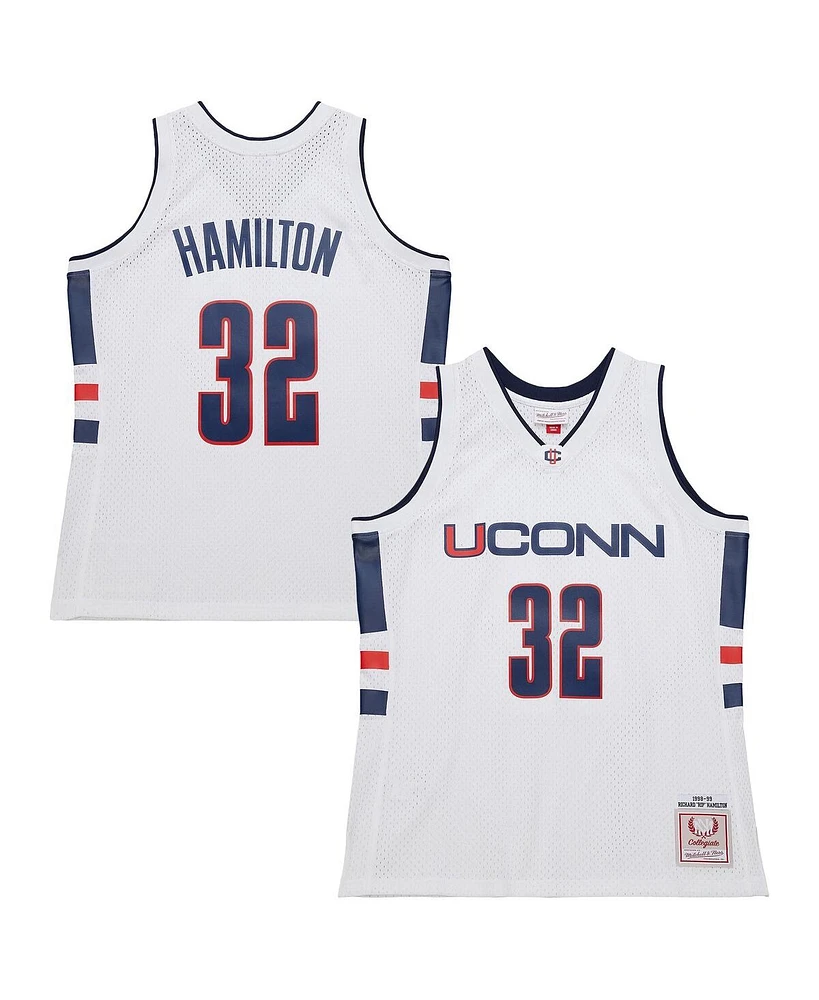 Mitchell & Ness Men's White Richard Hamilton UConn Huskies 1998/99 Jersey