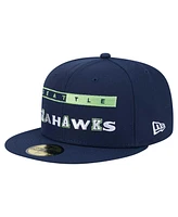 New Era Men's College Navy Seattle Seahawks Ransom 59FIFTY Fitted Hat