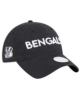 New Era Women's Black Cincinnati Bengals Cece 9TWENTY Adjustable Hat