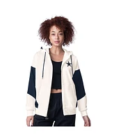 Starter Women's White Dallas Cowboys Scrimmage Full-Zip Hoodie