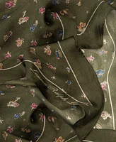 Lauren Ralph Lauren Pre-Spring Floral Sprigs Small Diamond Scarf