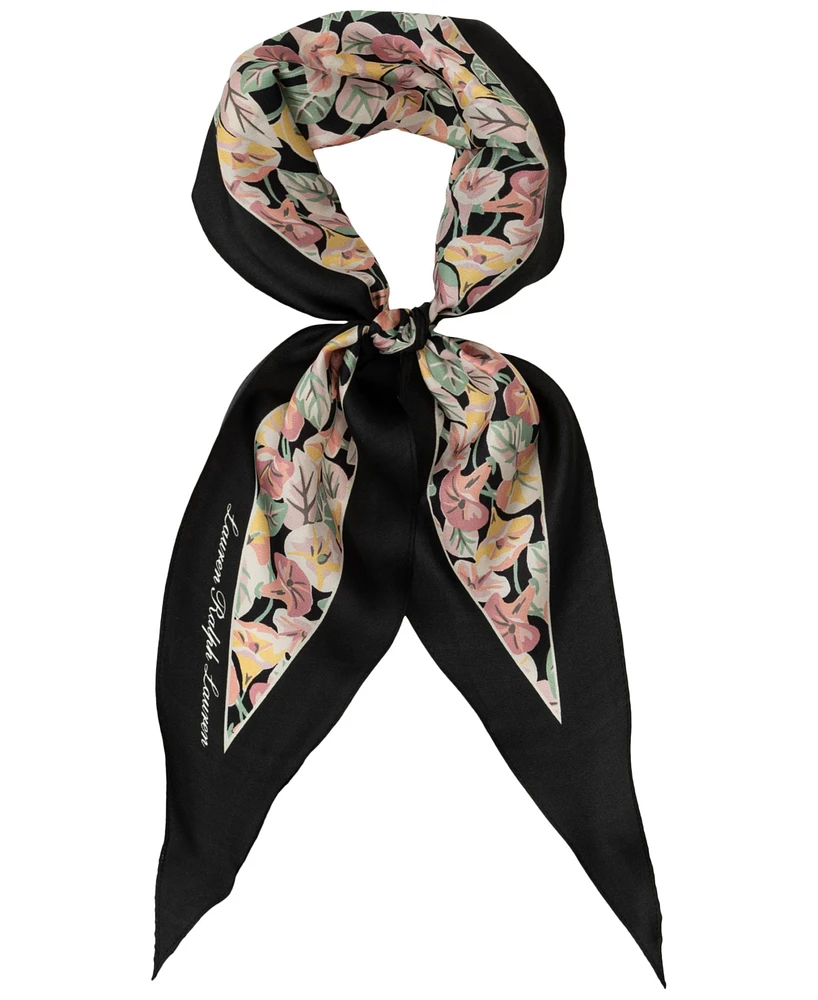 Lauren Ralph Lauren Small Floral Diamond Scarf