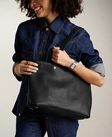 Fossil Jessie Leather Top Zip Tote Bag