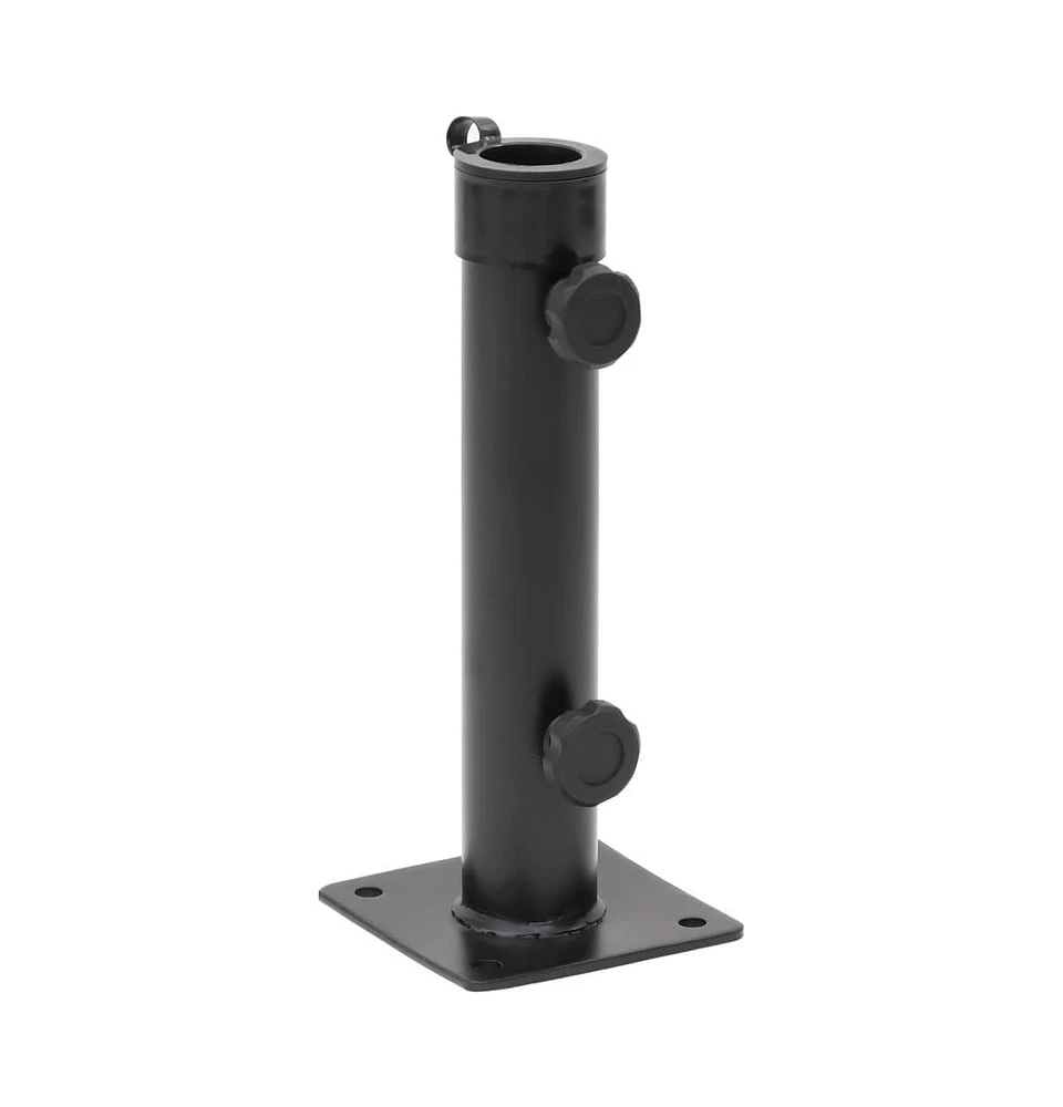 Parasol Base for 1.5"/1.9" Pole Matt Black Steel