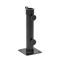 Parasol Base for 1.5"/1.9" Pole Matt Black Steel