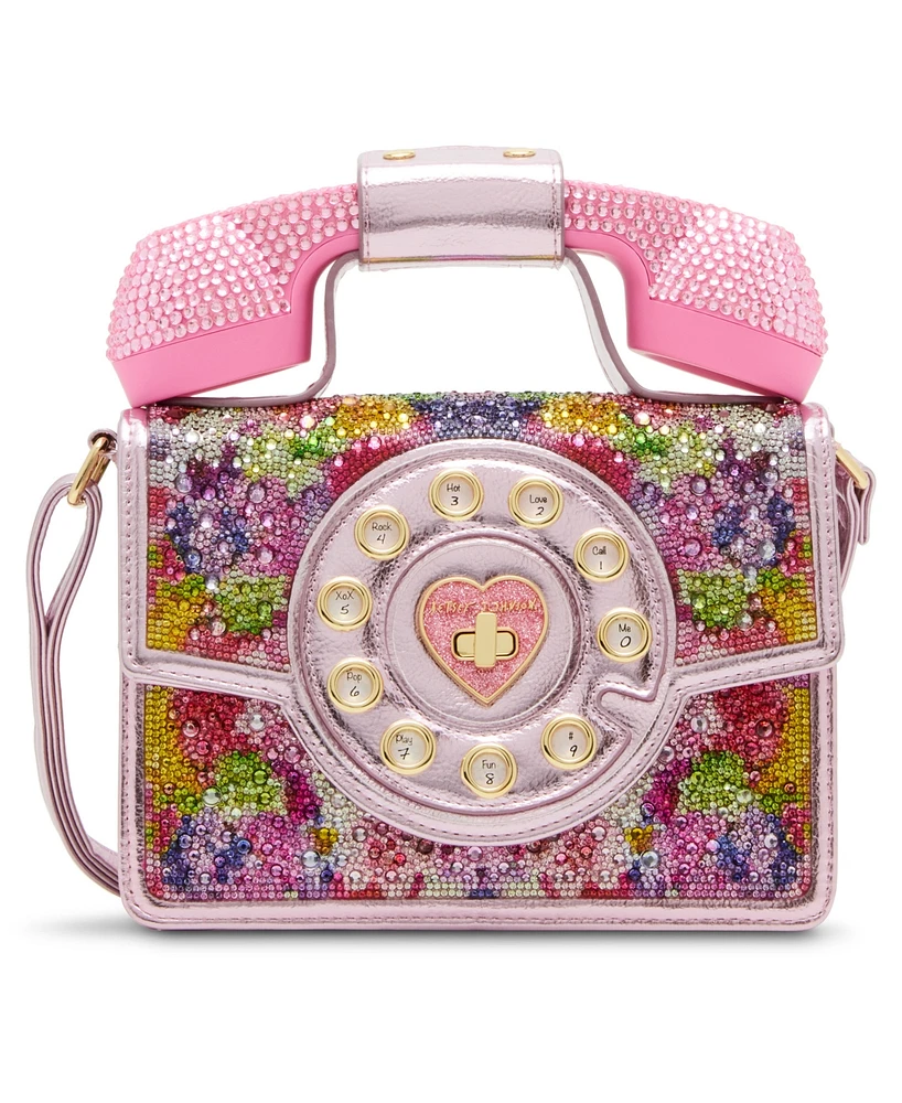 Betsey Johnson Kaleidoscope Floral Phone Small Crossbody Bag