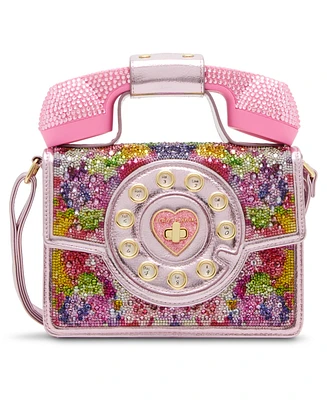 Betsey Johnson Kaleidoscope Floral Phone Small Crossbody Bag