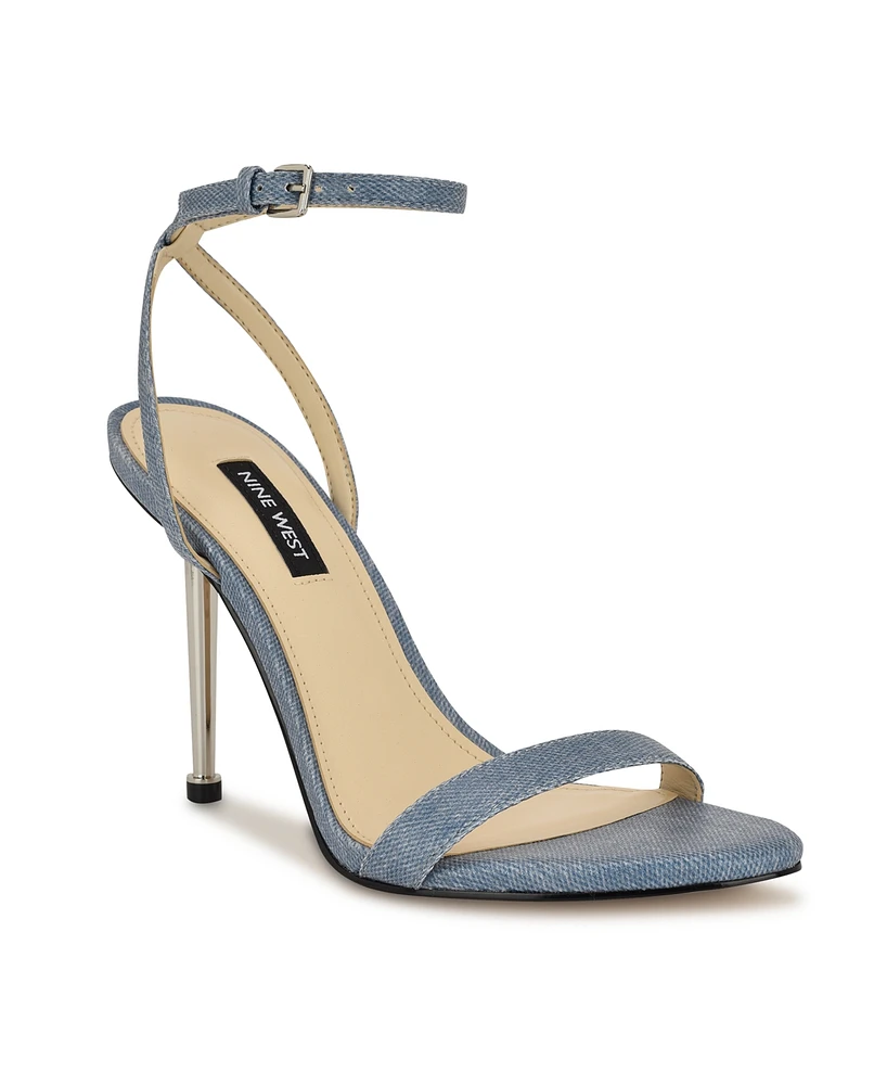 Nine West Women's Reina Ankle Strap Stiletto Sandals