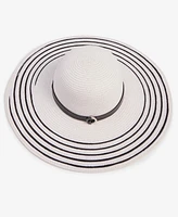 I.n.c. International Concepts Stripe-Brim Floppy Hat with Contrast Band, Exclusively at Macy's