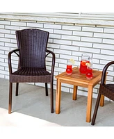 Segesta All-Weather Faux Wicker Plastic Dining Chair