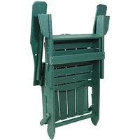Folding All-Weather Adirondack Chair - For Patio or Yard - 300-Pound Capacity - 34.5-Inch - Green