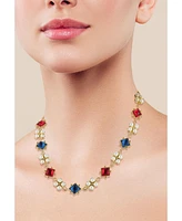 Rachel Zoe Gold Plated Gem and Pearl Choker Necklace