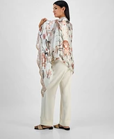 Giani Bernini Floral Bias Print Wrap, Exclusively at Macy's