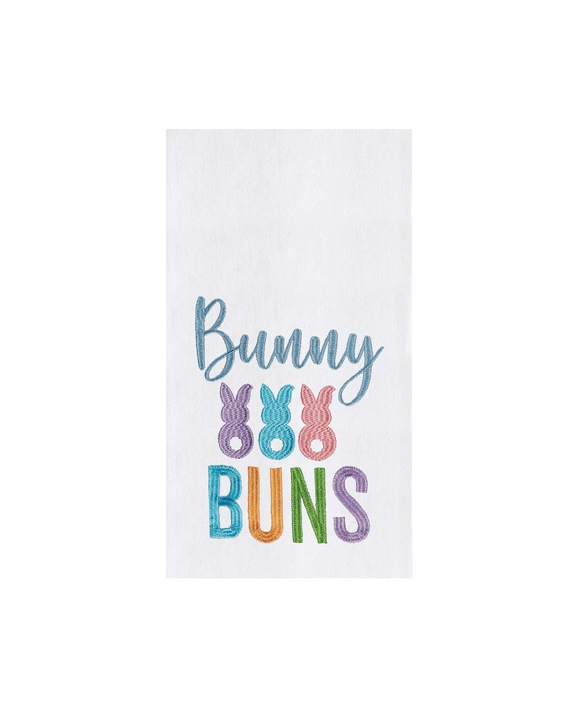 Bunny Buns" Easter Rabbit Spring Theme Kitchen Dishtowel