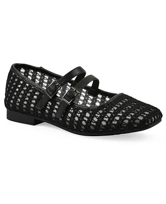 Cliffs by White Mountain Women's Besnik Mary Jane Round Toe Flats