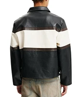 Cotton On Men's Joey Faux Leather Jacket