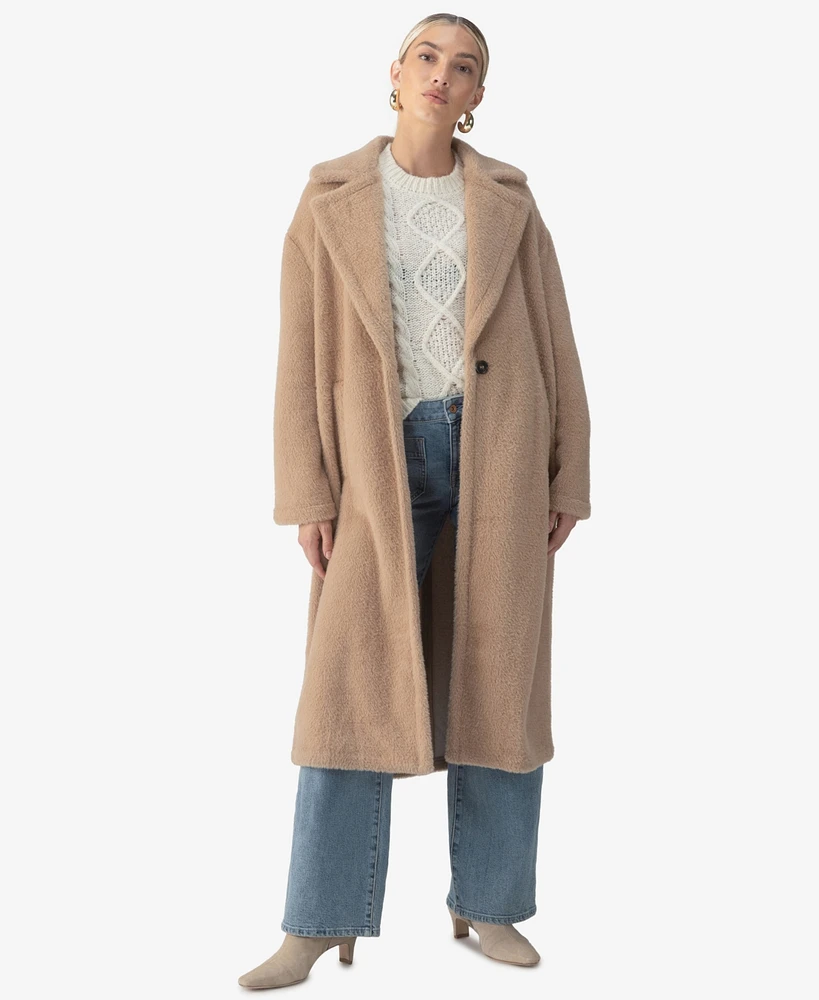 Sanctuary Women's Live In Faux-Fur Coat