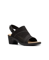 Clarks Collection Women's Emily2 Mist Block Heel Sandals