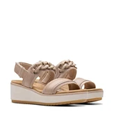 Clarks Collection Women's Wrenly Eve Wedge Sandals