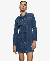 Sanctuary Women's Sculpted Denim Mini Dress