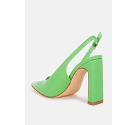 Sarka Pointy Toe Slingback Pumps