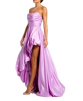 Women's Strapless Ruched Gown