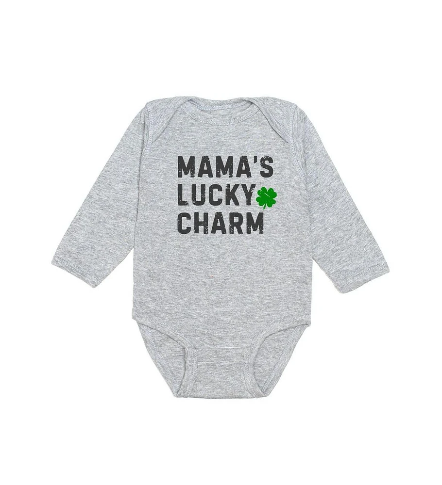 Sweet Wink Baby Boys Mama's Lucky Charm St. Patrick's Day Long Sleeve Bodysuit