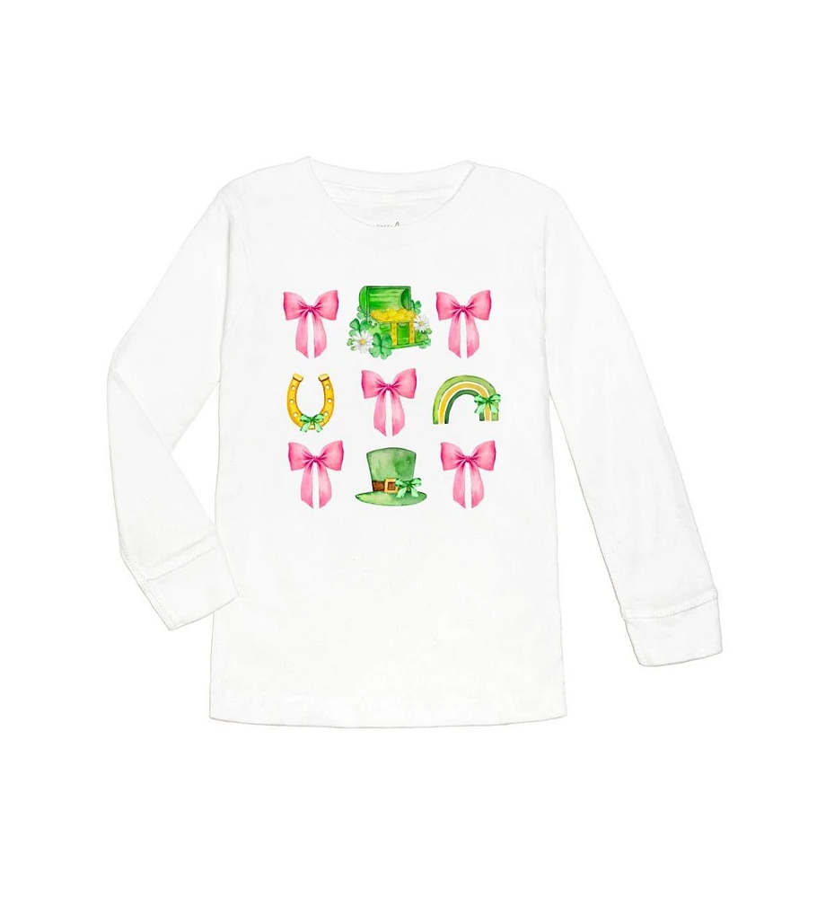 Sweet Wink Toddler Girls Lucky Coquette St. Patrick's Day Long Sleeve Shirt