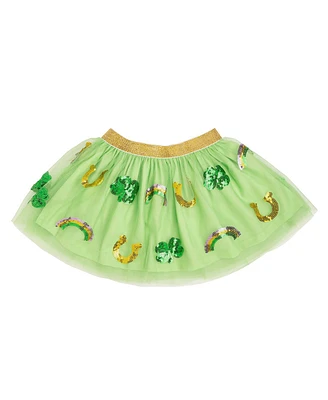 Sweet Wink Baby Girls Lucky Sequin St. Patrick's Day Tutu Skirt