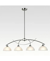 Moose Modern 4-Light Kitchen Pendant Lighting, Brushed Nickel