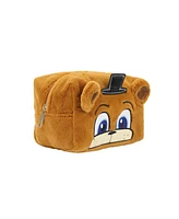 Five Nights At Freddy s Freddy 8” Brown Faux Fur Cosmetic Bag