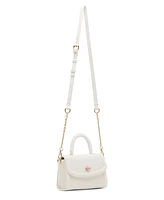 Madden Girl Veras Raffia Top Handle Satchel Bag