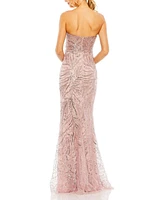 Mac Duggal Women's Strapless Embellished Gown