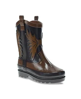 Toddler Little Boy's and Big Boy's Western Cowboy Rain Boot