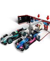 Lego City F1 Garage and Mercedes-amg and Alpine Cars Toy 60444, 678 Pieces