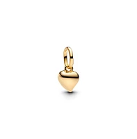 Pandora 14K Gold Plated Heart Mini Dangle Charms